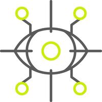Eye Optimized Line Drawing vector