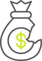 Bankrupt Streamlined Tech Badge vector