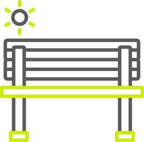 Bench Minimalist UI Block vector