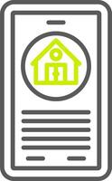 Phone Streamlined Line Drawing vector