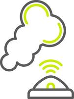 Smoke Sensor Polished Design Token vector