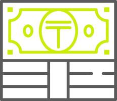 Tenge Elegant Visual Mark vector