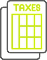 Taxes Sheets Polished Design Token vector
