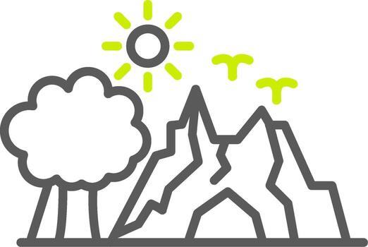 cueva optimizado visual marca vector