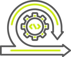 Agile Smart Line Drawing vector