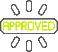 Approved Versatile Line Drawing vector