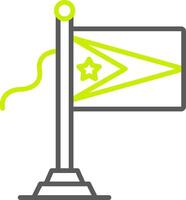 Guyana Flag Custom Tech Badge vector
