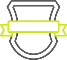Shield Badge Modern UI Piece vector
