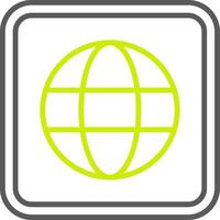 Globe Elegant App Object vector