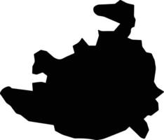 Mixtla de Altamirano Mexico silhouette map vector