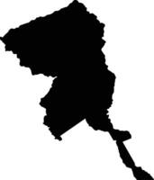 Mocoa Colombia silhouette map vector