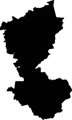 Mocorito Mexico silhouette map