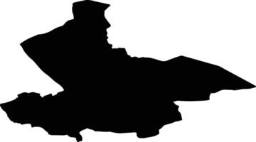 Modum nor Norway silhouette map vector
