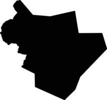 Mohmand Pakistan silhouette map vector