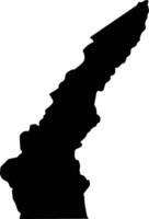 Moju Brazil silhouette map vector