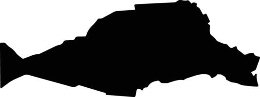 Mongkol Borei Cambodia silhouette map vector