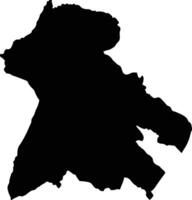 Moniquira Colombia silhouette map vector