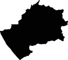 Montecristi Ecuador silhouette map vector