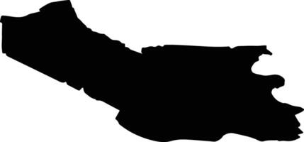 Montferland Netherlands silhouette map vector