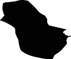 Mook en Middelaar Netherlands silhouette map vector