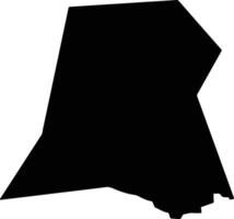 Morang Nepal silhouette map vector