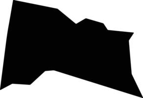 Moreira Sales Brazil silhouette map vector