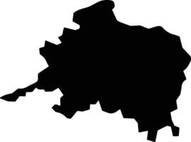 Morgans Forest Jamaica silhouette map vector