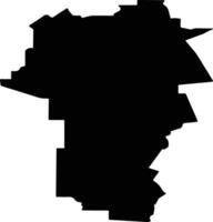 Morozovsky District Russia silhouette map vector