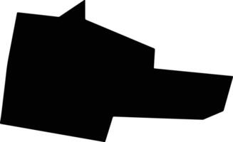 Morro Reuter Brazil silhouette map vector