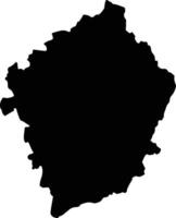 Morroa Colombia silhouette map vector