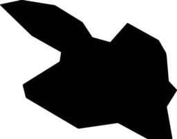 Mosta Malta silhouette map vector