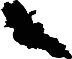 Municipality of Kllokot XKX silhouette map vector