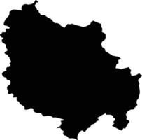 Municipality of Rahovec XKX silhouette map vector
