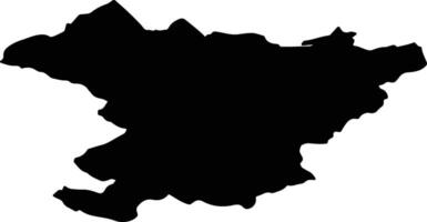Municipality of Shtime XKX silhouette map vector