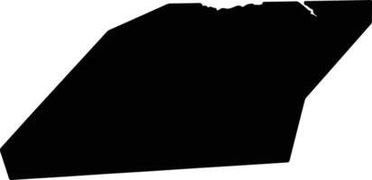 Mupingxian China silhouette map vector