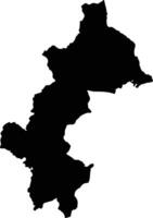 Mushindano Zambia silhouette map vector