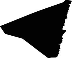 Mustvee linn Estonia silhouette map vector