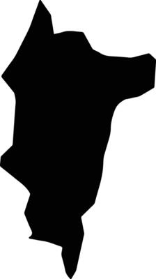 Mvouti Congo silhouette map
