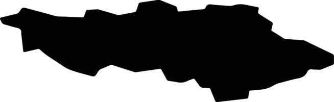 Myadzyel Belarus silhouette map vector
