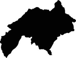 Nabon Ecuador silhouette map vector
