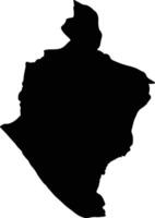 Nagan Raya Indonesia silhouette map vector