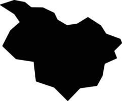 Nagiso Japan silhouette map vector
