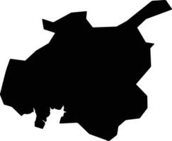 Nagoya Japan silhouette map vector