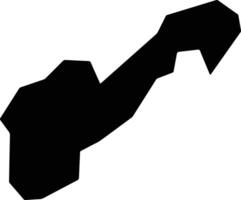 Nahuizalco El Salvador silhouette map vector