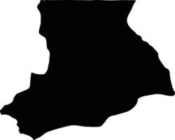 Nain Iran silhouette map vector