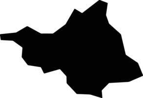 Nakagawa Japan silhouette map vector