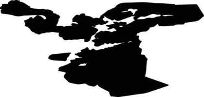 Namsos nor Norway silhouette map vector