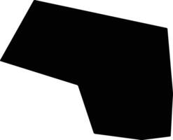 Nanpixian China silhouette map vector