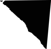Nantongshi China silhouette map vector
