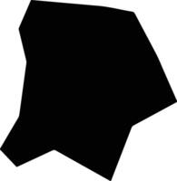 Nanzhangxian China silhouette map vector